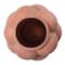 Hello Honey® 8" Terra Cotta Raised Dots Ceramic Vase